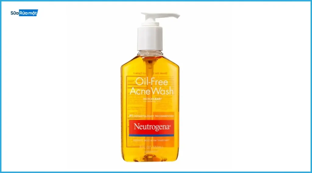  Sữa Rửa Mặt Neutrogena Oil-Free Acne Wash: Kiểm Soát Dầu Thừa, Ngừa Mụn